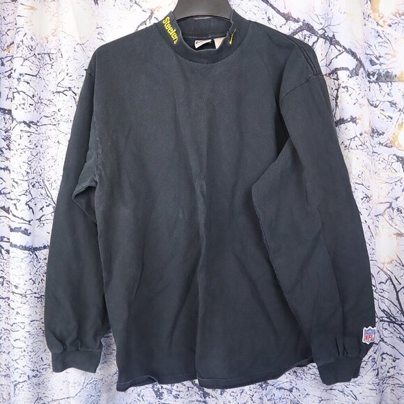 STEELERS MOCK NECK L Nike *FLAWED* Grey Gold NFL Winter Football Pittsburgh - Picture 2 of 11